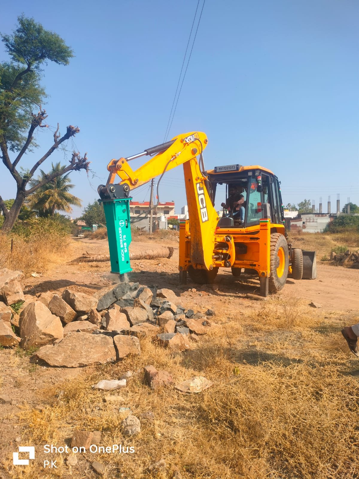 Excavators on Rocky Site